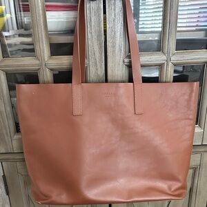 Everlane Women's Tan Leather Tote Bag